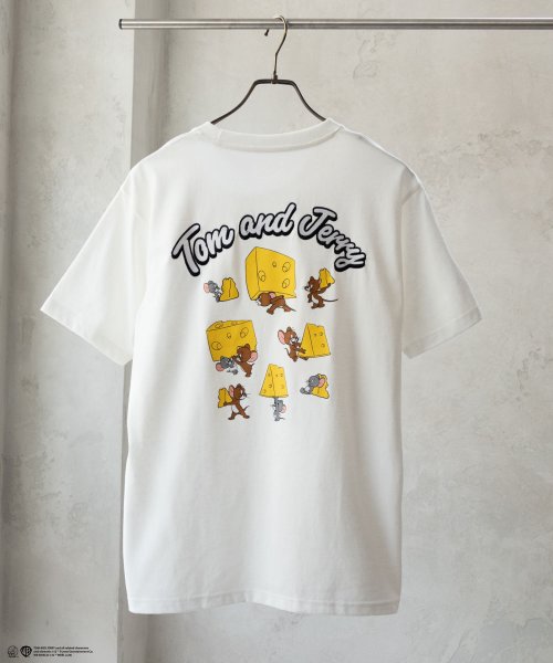 Tom and Jerry バックプリントロゴ刺繍Tシャツ 152148067－8