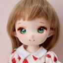 ●メイクカスタム　IMOMO DOLL  KIRAヘッド クリーム（ヘッド＋おまけレジンアイのみ）