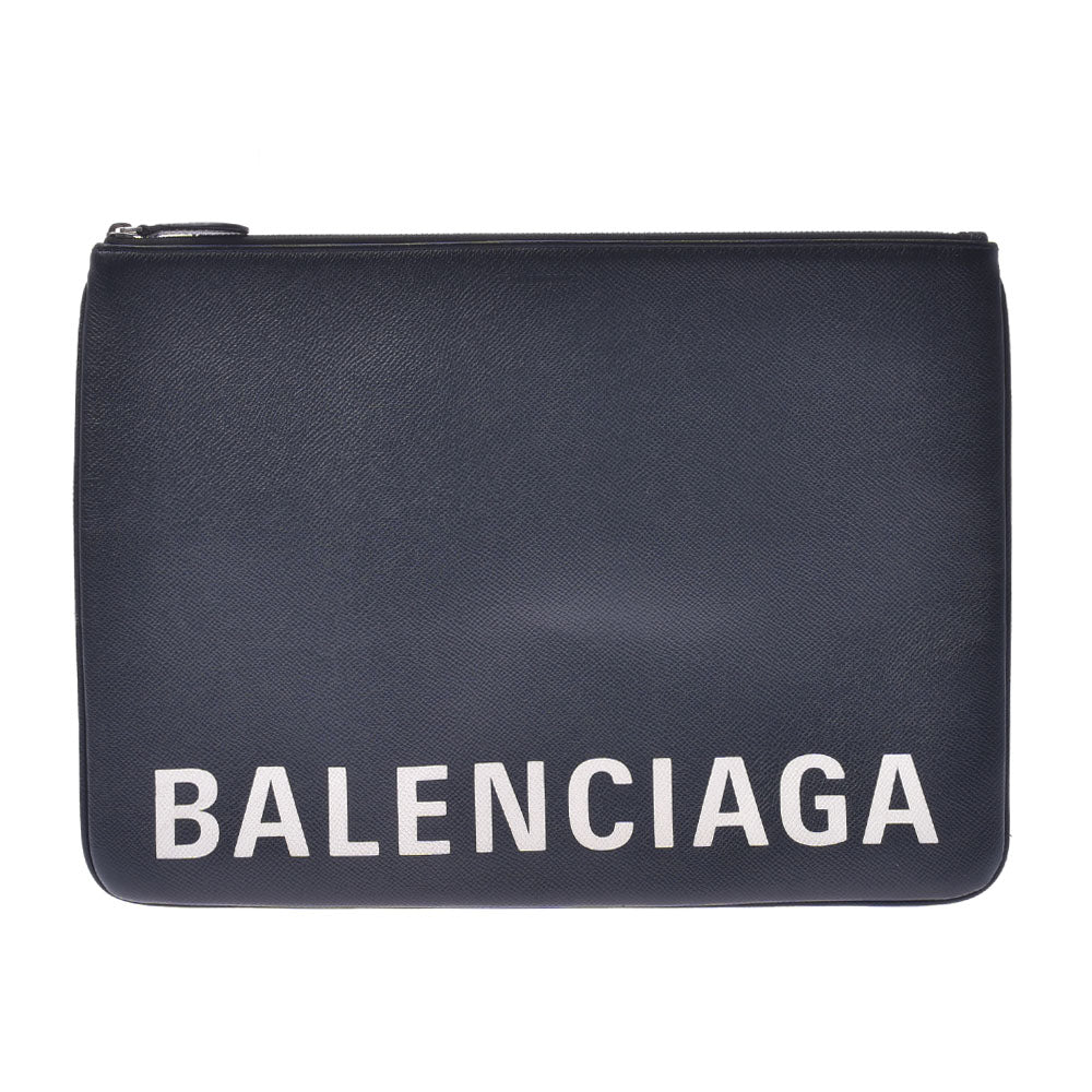 BALENCIAGA バレンシアガ 黒 579550 ユニセックス カーフ クラッチバッグ Bランク 中古 