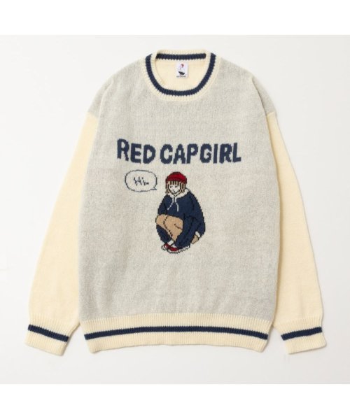 RED CAP GIRL レッドキャップガール ダブルジャカードニット 24517