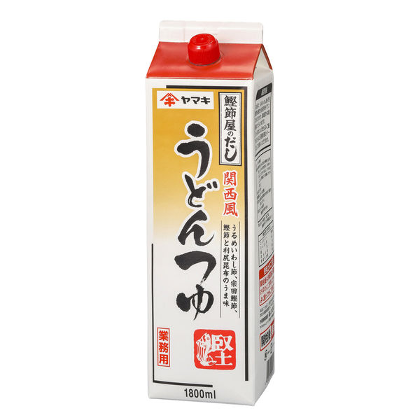 ヤマキ 業務用　Ｒ関西風うどんつゆ１，８Ｌ紙パック　1ケース　1.8L×6（直送品）