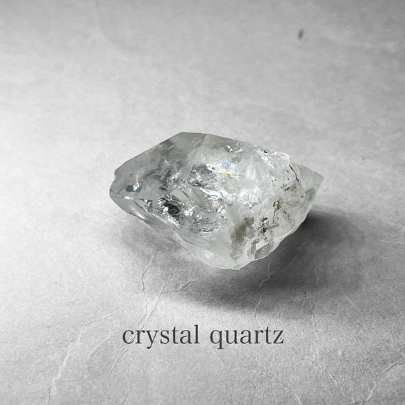 brazil crystal quartz / ブラジル産水晶原石13：セルフヒールド ( レインボーあり )