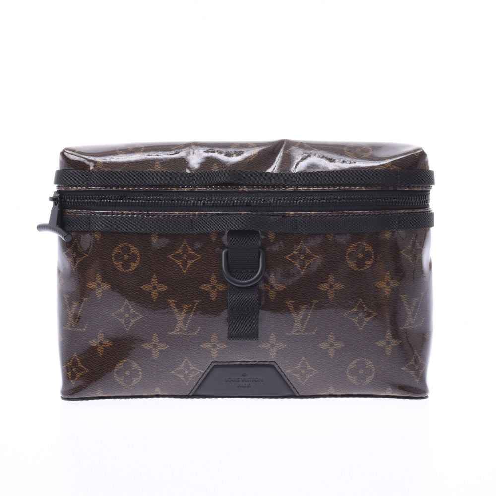 LOUIS VUITTON ルイヴィトン モノグラム グレーズ メッセンジャーPM ブラウン/黒 M43895 メンズ ショルダーバッグ 新同 中古 