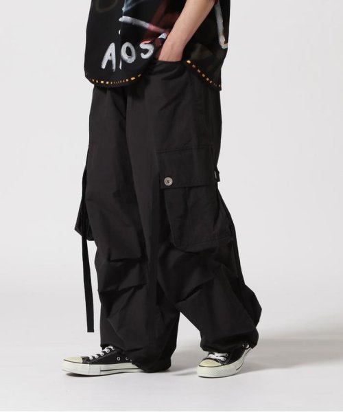 A.F ARTEFACT/エーエフアーティファクト/別注 NYLON WIDE CARGO PANTS