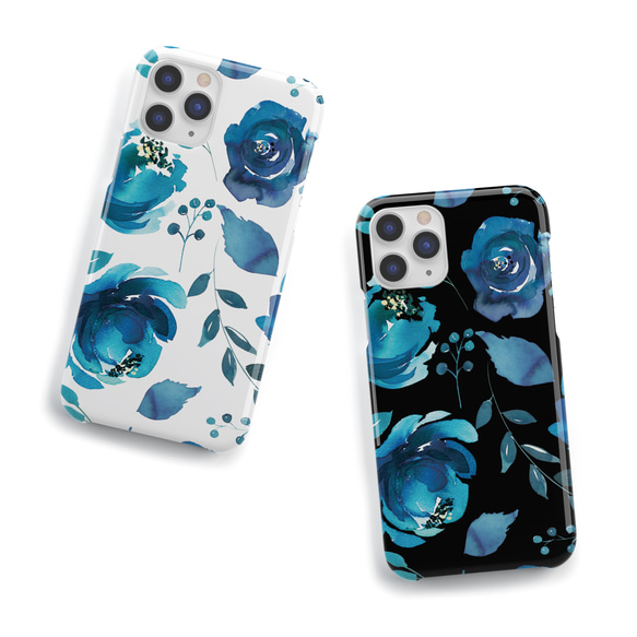 Blue Flower　スマホケース iPhoneケース iPhone14 iPhone13 Xperia 全機種対応