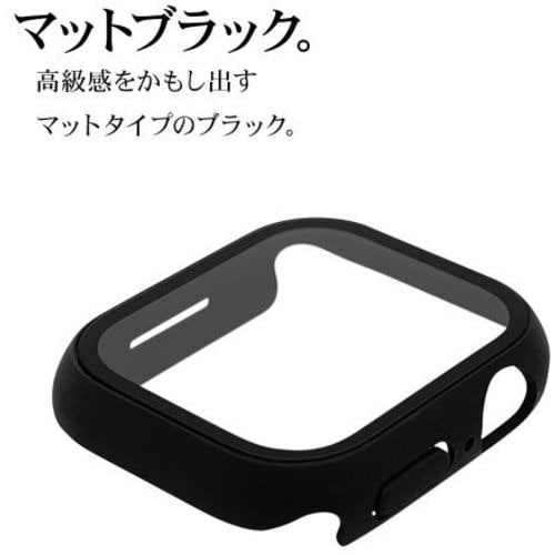 ラスタバナナ GHB3740AW41 Apple Watch Series 8/7 41mm用 ガラス＋PC一体型ケース ブラック