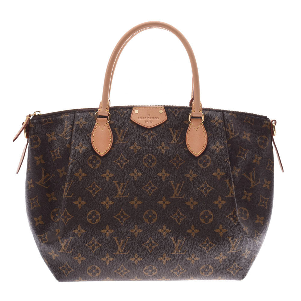 LOUIS VUITTON ルイヴィトン モノグラム テュレンMM 2WAYバッグ ブラウン M48814 レディース モノグラムキャンバス ハンドバッグ Aランク 中古 