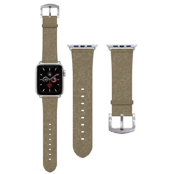 グルマンディーズ Apple Watch 41/40/38mm用レザーバンド ディズニーキャラクター ミッキーマウス DN-990MK