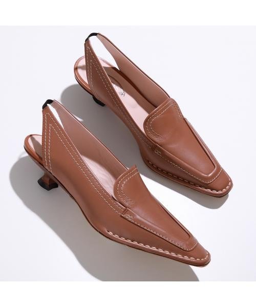 TODS パンプス XXW49C0CZ30OON スクエアトゥ サンダル