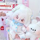 2点セット 20cm 着せ替えぬいぐるみ用服 パジャマ よだれかけコスチューム 着せ替え人形洋服 人形服 ミニ洋服 綿人形衣装 ドールウェア アクセサリー