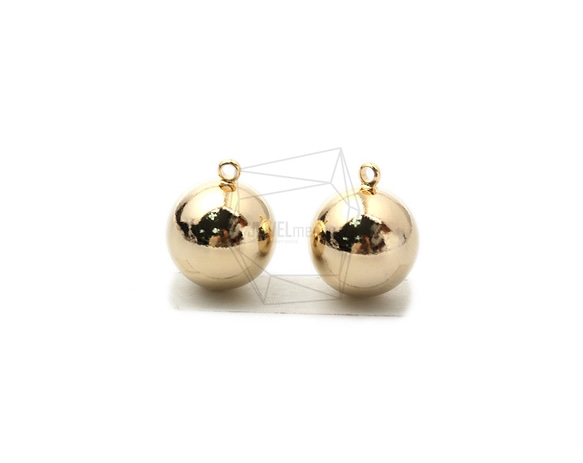 PDT-2355-G【2個入り】ボールペンダント,Ball Pendant,14mm