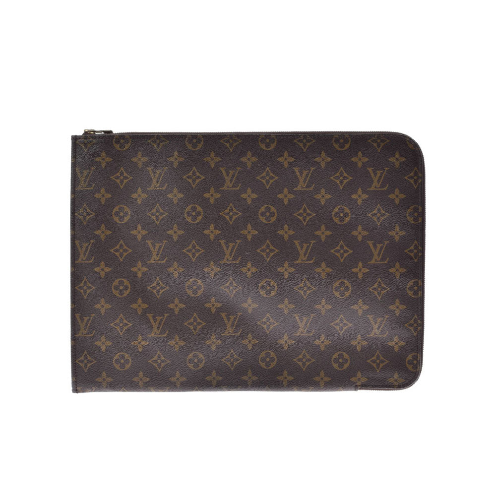 LOUIS VUITTON ルイヴィトン モノグラム ポッシュドキュマン 書類ケース ブラウン M53456 ユニセックス モノグラムキャンバス クラッチバッグ Bランク 中古 