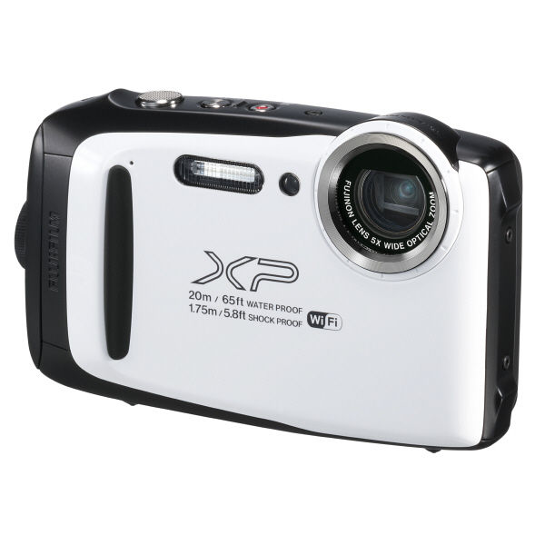 富士フイルム デジカメ FX-XP130 WH ホワイト FinePix 1640万画素 光学5倍 防塵６級 防水8級 耐衝撃 Wi-Fi対応