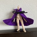 オビツ11 ドラキュラハロウィンマント　purple