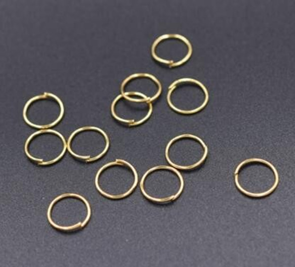 GM-150  150g  丸カン 0.7×8mm アクセサリーパーツ ゴールド 3X【50g】