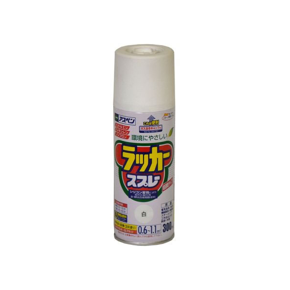 アサヒペン アスペンラッカースプレー 300ml 白 FC158NS