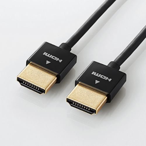 エレコム スーパースリムイーサネット対応HDMIケーブル HDMI(タイプA)-HDMI(タイプA) CAC-HD14SS20BK