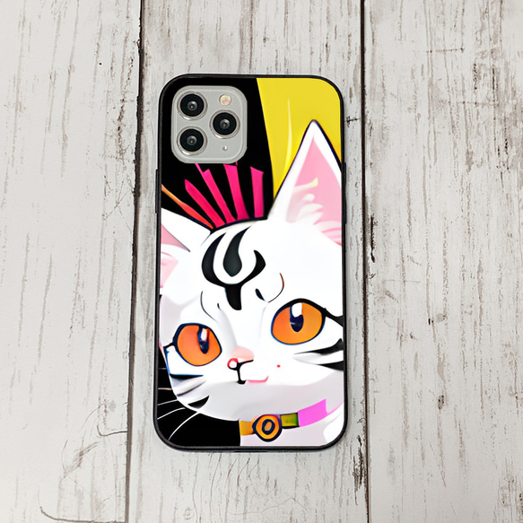 iphoneケース3-3-30 iphone 強化ガラス ねこ・猫・ネコ 箱4 かわいい アイフォン iface