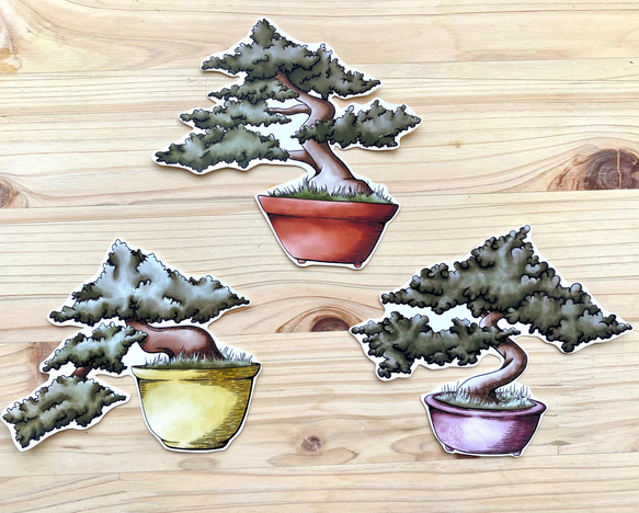 Bonsai Sticker Set 盆栽シールセット