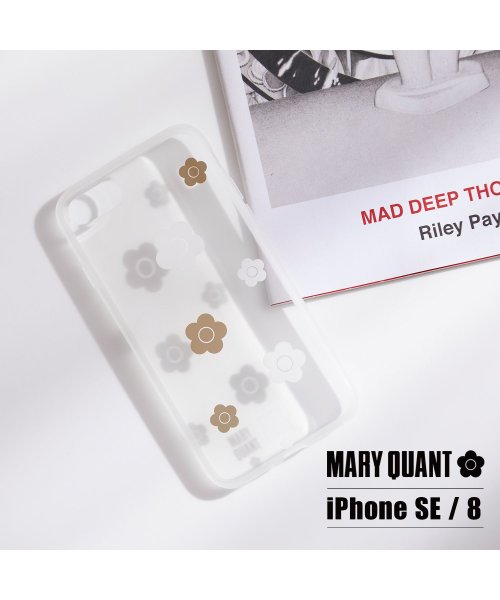 MARY QUANT マリークワント iPhone SE 8 スマホケース 携帯 アイフォン 第3 第2世代 レディース クリア 透明 マリクワ RANDOM