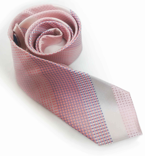 ピンクドットの爽やかネクタイFresh Pink Dot tie