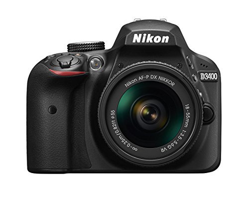 Nikon デジタル一眼レフカメラ D3400 AF-P 18-55 VR レンズキット ブラック D3400LKBK【中古品】