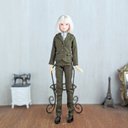 1116※momokoDOLLアウトフィット※カーキのスーツ※ジャケット・パンツ