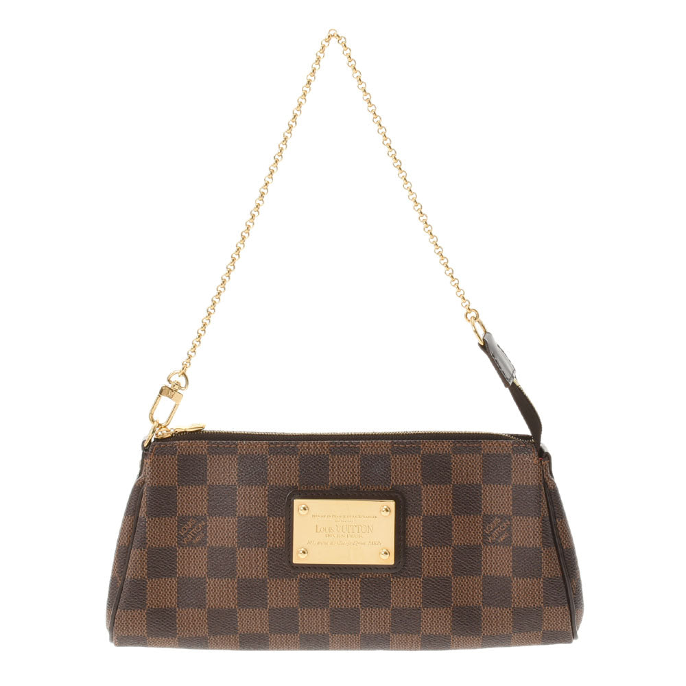 LOUIS VUITTON ルイヴィトン ダミエ エヴァ 2WAYバッグ ブラウン N55213 レディース ショルダーバッグ Aランク 中古 