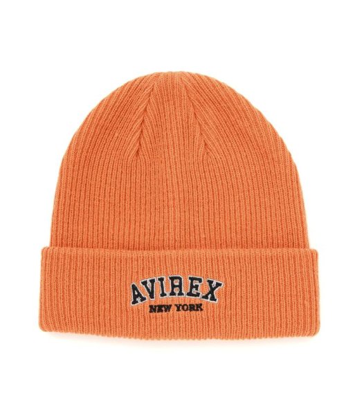 《KID’S / キッズ》LOGO KNIT CAP / ロゴ ニット キャップ / AVIREX / アヴィレックス