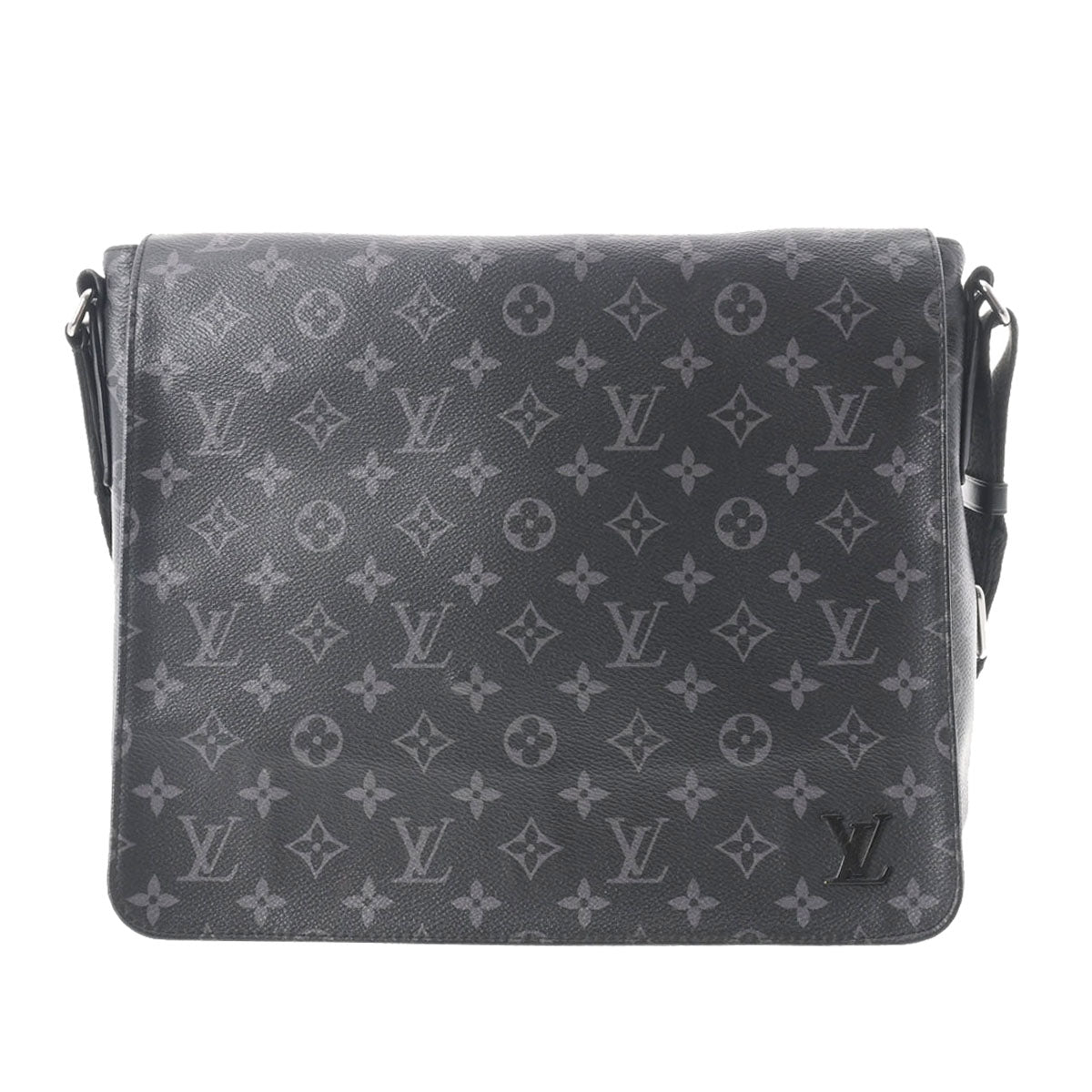 LOUIS VUITTON ルイヴィトン モノグラム エクリプス ディストリクトMM  黒/グレー M44001 メンズ モノグラムエクリプスキャンバス ショルダーバッグ Bランク 中古 