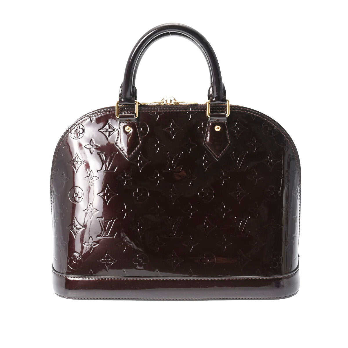 LOUIS VUITTON ルイヴィトン ヴェルニ アルマ PM アマラント M91611 レディース モノグラムヴェルニ ハンドバッグ Bランク 中古 