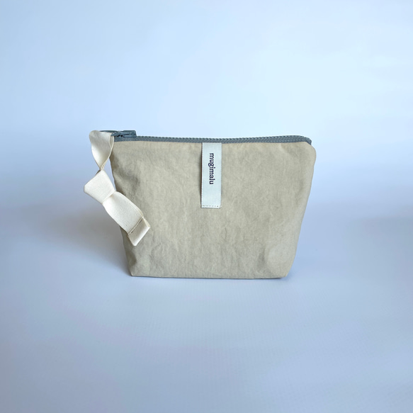 poitto16 マチ5深型 天然色素染NYLON POUCH ..Hinoki..