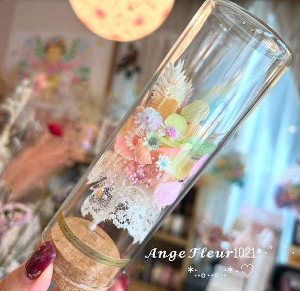 にじいろ夢Flower♡プリザーブドフラワー/ドライフラワー❤︎ボトルフラワー*･゜ﾟ･*:.｡..｡.:*･♡