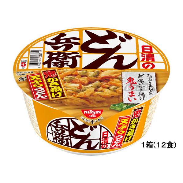 日清食品 どん兵衛 かき揚げ天ぷらうどん 12食 F108883