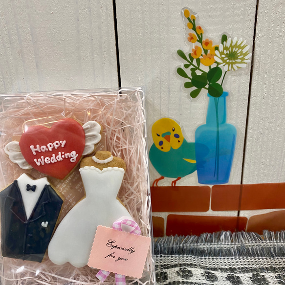 結婚祝いに＊ウェディングアイシングクッキー