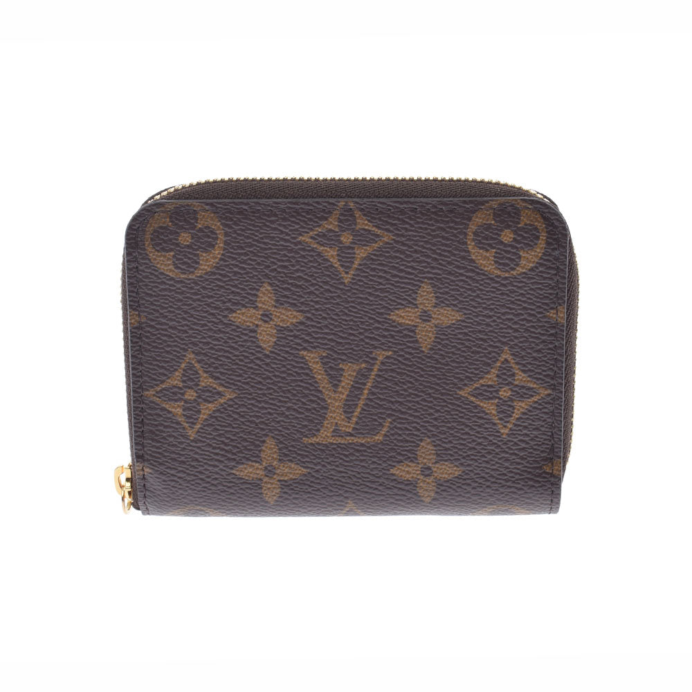 LOUIS VUITTON ルイヴィトン モノグラム ジッピーコインパース ブラウン M60067 ユニセックス モノグラムキャンバス コインケース Aランク 中古 