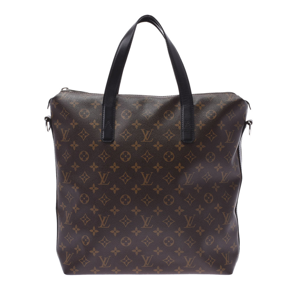 LOUIS VUITTON ルイヴィトン モノグラム マカサー デイヴィス 2WAYバッグ ブラウン/黒 M56708 メンズ モノグラムキャンバス トートバッグ ABランク 中古 