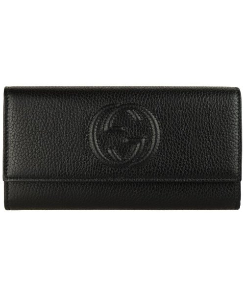 【GUCCI(グッチ)】GUCCI グッチ 二つ折り 長財布 SOHO 598206a7m0g1000