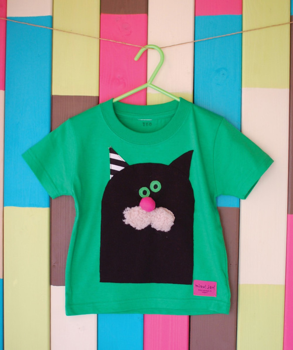 Black CAT Tshirt_size90-110