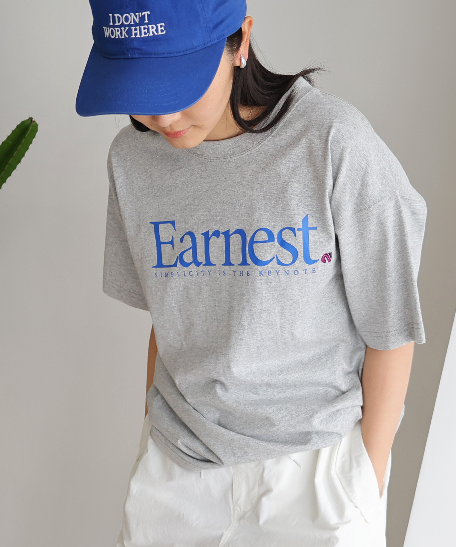 アンメ/Earnest ロゴプリント 半袖 Tシャツ