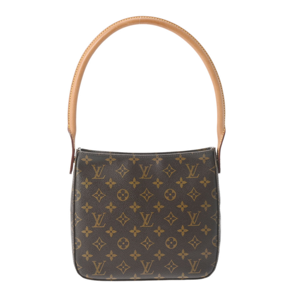 LOUIS VUITTON ルイヴィトン モノグラム ルーピング MM  ブラウン M51146 レディース モノグラムキャンバス セミショルダーバッグ ABランク 中古 