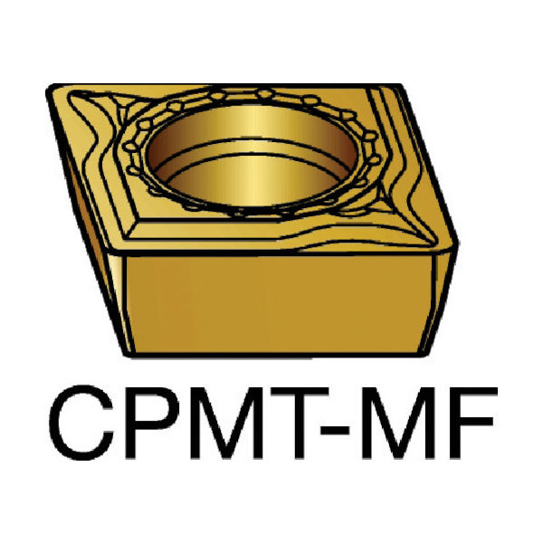 サンドビック コロターン111 旋削用ポジ・チップ CPMT 06 02 04-MF 2015 569-4817（直送品）