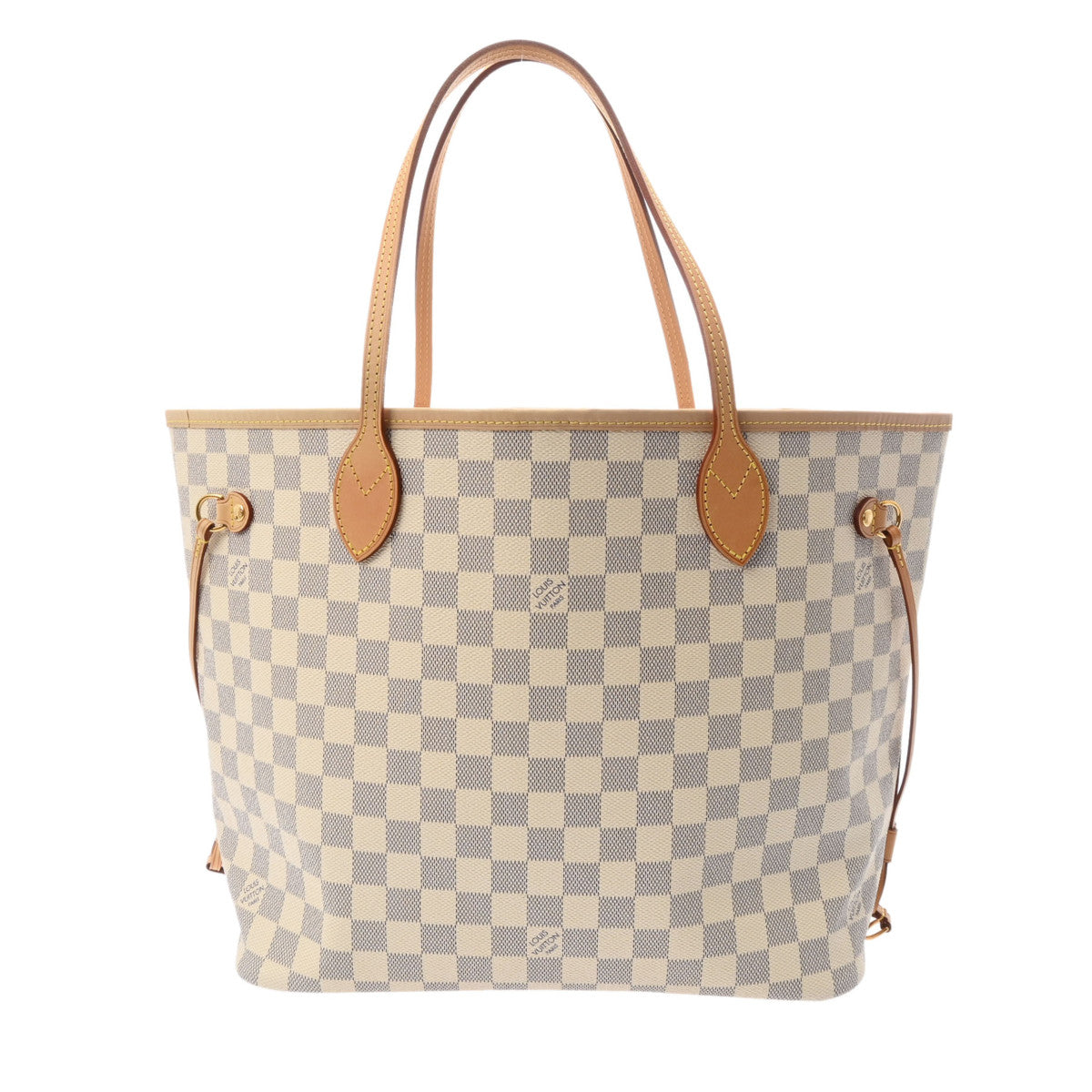 LOUIS VUITTON ルイヴィトン ダミエ アズール ネヴァーフル MM ホワイト N41361 レディース ダミエアズールキャンバス トートバッグ Aランク 中古 