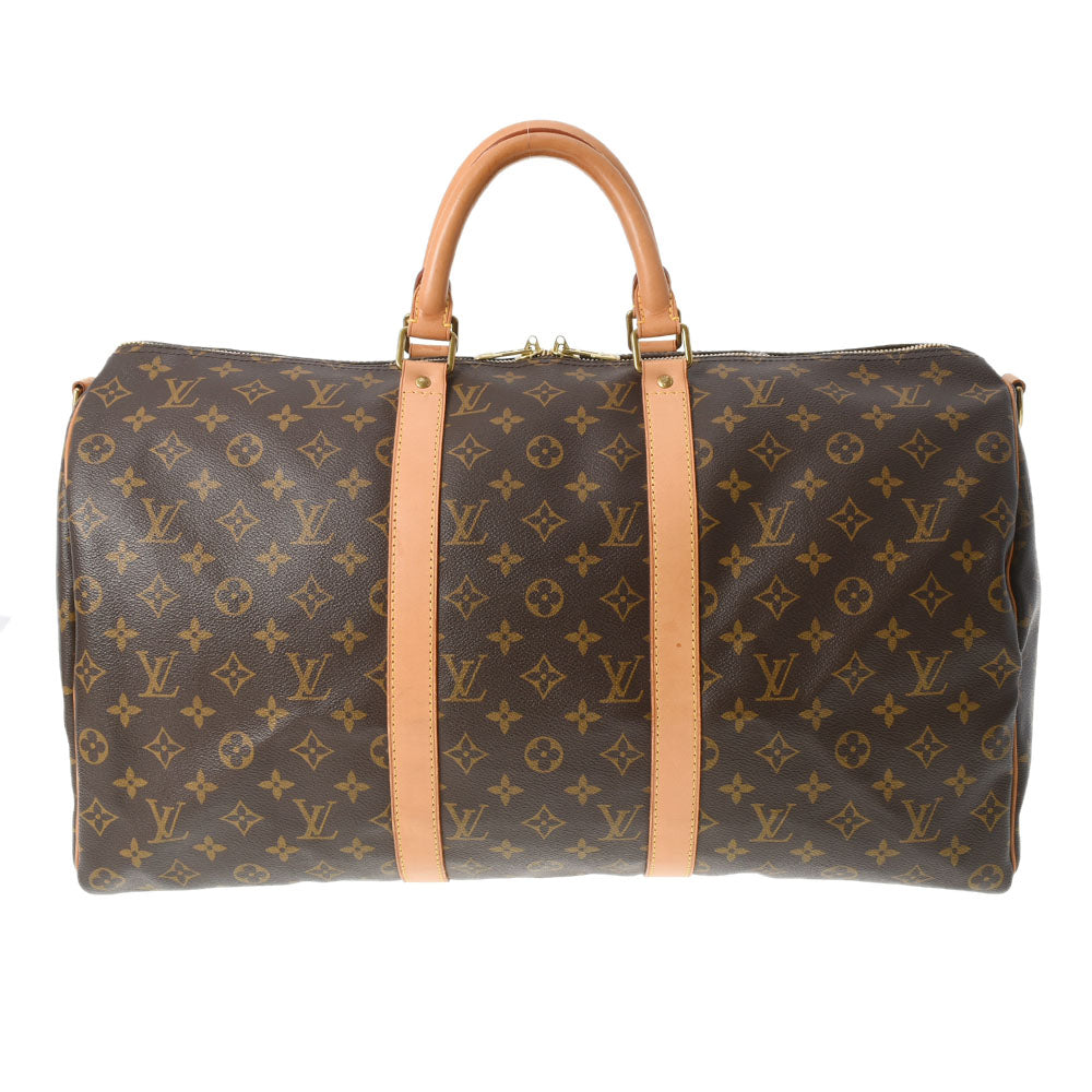 LOUIS VUITTON ルイヴィトン モノグラム キーポルバンドリエール 50 ブラウン M41416 ユニセックス モノグラムキャンバス ボストンバッグ ABランク 中古 