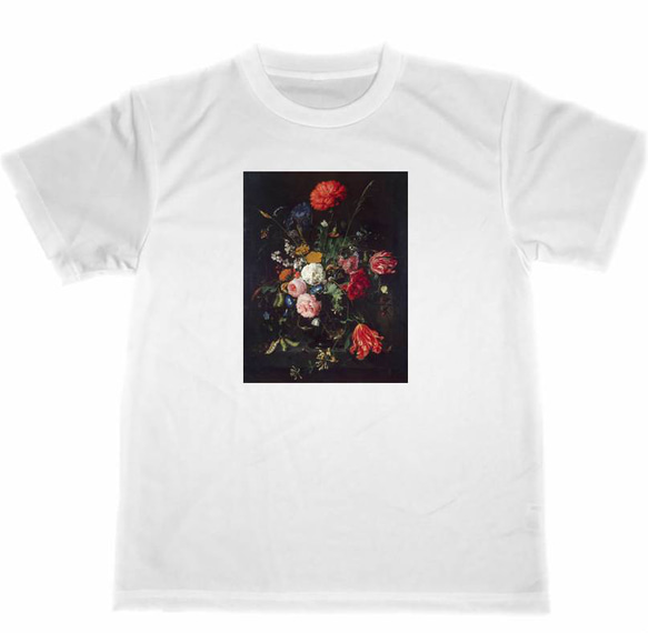 ヤン・ダヴィス・デ・ヘーム　ドライ　Tシャツ　花瓶の花　名画　絵画　グッズ　美術　アート