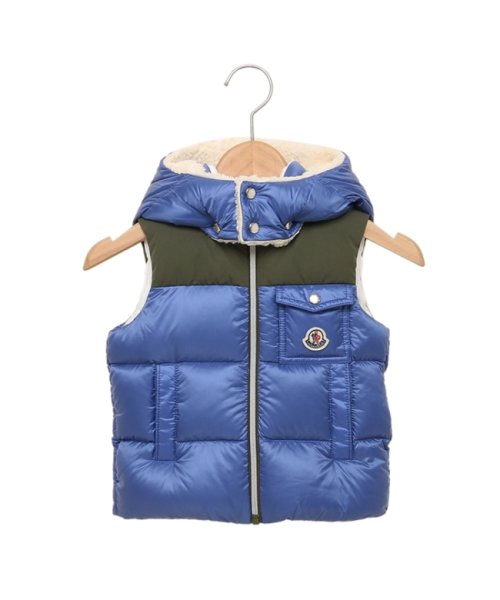 モンクレール ベビー服 子供服 ダウンベスト ブルー ベビー MONCLER 1A00018 5967G 722