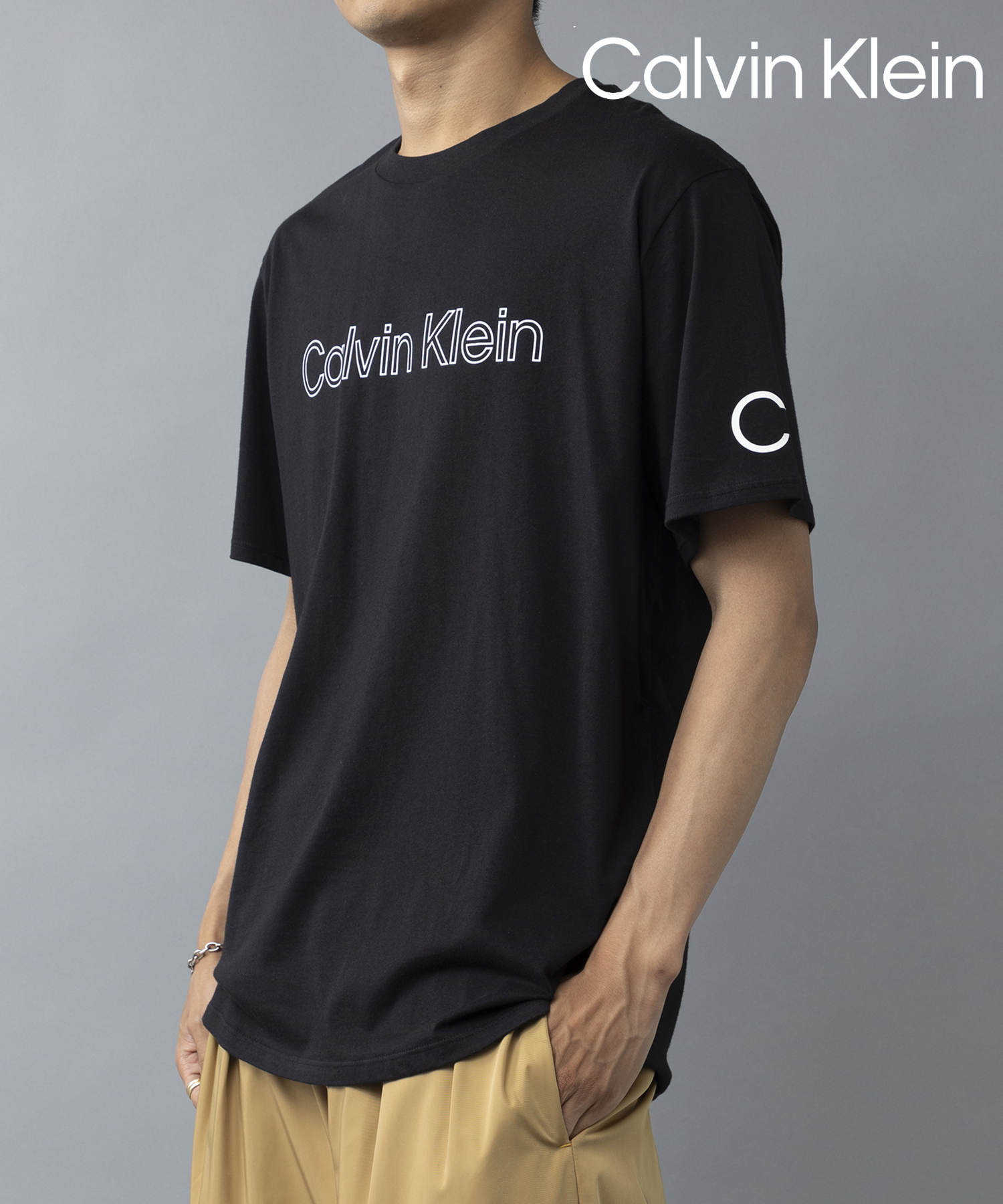 カルバンクライン/【Calvin Klein / カルバンクライン】フロントロゴ プリント Tシャ･･･