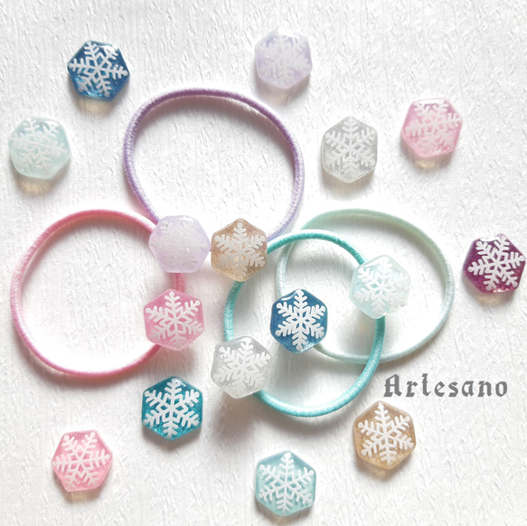 雪のヘアゴム *Artesano*