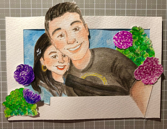 Customized Watercolor Portait