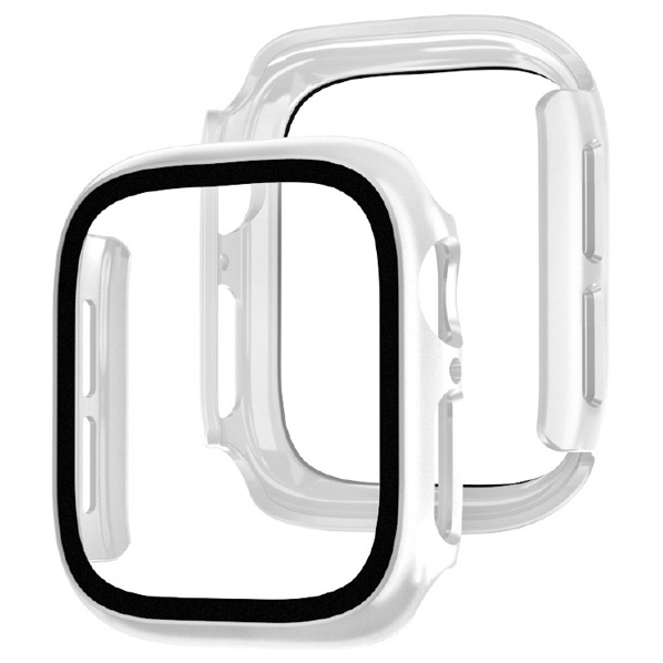 EGARDEN Apple Watch 44mm用ガラスフィルム一体型ケース クリア EG24883AWCL